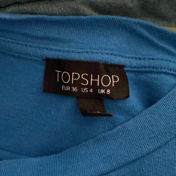 *Topshop blue crop tops - Picture 3 of 3